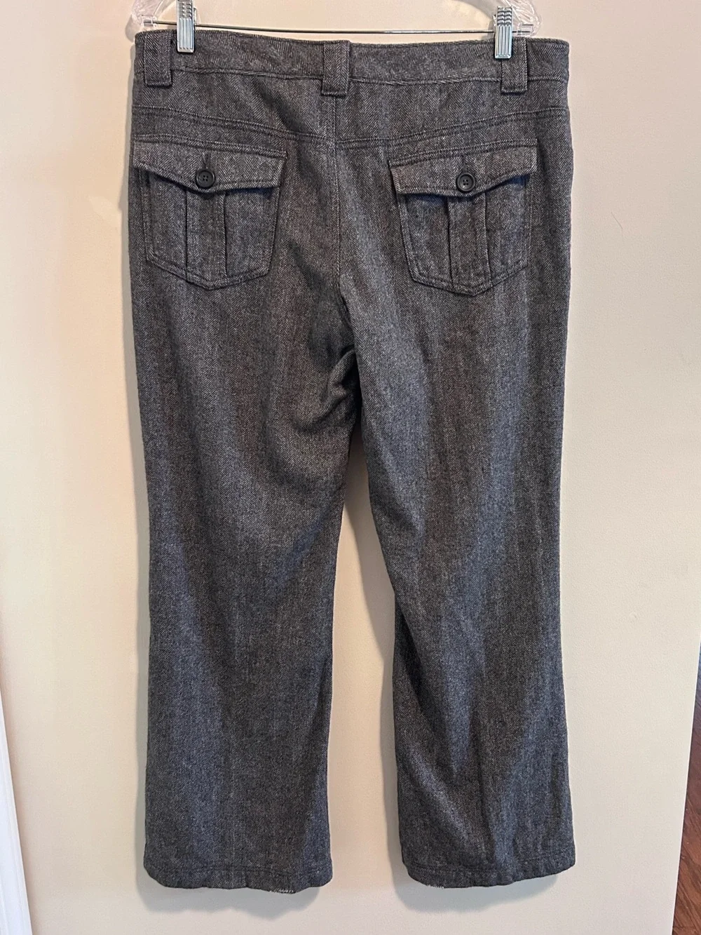 Banana‎ Republic Women’s Gray Herringbone Straight-Leg Pants